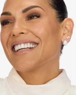 Lil' Norah Pave Earrings - Silver|White Diamondettes -Melinda Maria Lil NorahPaveEarrings E7151 S WTCZ1990 V1 6dc58e2a 3b62 45a7 b2ec 34101cbb5e7d