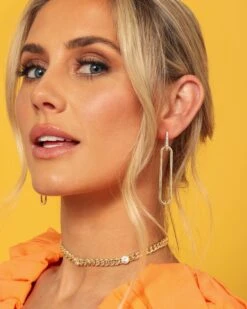 Mama Carrie Chain Convertible Huggies - Gold|White Diamondettes -Melinda Maria MAY COLLECTION 202401501