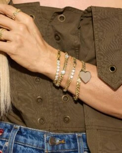 Baby Julian's Obsessed With Diamonds Bracelet - Gold|White Diamondettes -Melinda Maria Mel3rdPhotoShot ChainFeature4621 793cf715 ffc2 4950 adc3 4e389749d500