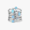Monroe Ring - Silver|Blue Opal