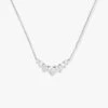 Not Your Basic Multi Stone Pendant Necklace - Silver -Melinda Maria NACKLACE 03 87c17c6e 83f8 4f4f b445 325f78a95462