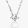 Life's A Ball Pearl Pendant Necklace - Silver 2 Life's A Ball Pearl Pendant Necklace - Silver -Melinda Maria NACKLACE2V1 SILVER acaa8737 a59d 4ea5 973d 4a7940234b00