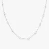 Perfect Pearl Infinity Necklace - Silver -Melinda Maria NACKLACEANGLE SILVER V2 b0e69303 c79e 4f77 bf8a ddaba4ad18e0