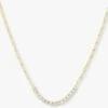 Baroness Samantha Tennis Necklace - Gold|White Diamondettes -Melinda Maria NAME GWT Januarycollection2132 R1 CR1 daf14eb5 283a 413f a610 a9feee46debf