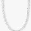 Hello Gorgeous Tennis Necklace - Silver|White Diamondettes -Melinda Maria Name SWT P Januarycollection1942 R1 CR1 R2 3a0725b6 1b6e 4b24 9f28 4e85d9aac29d