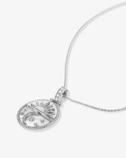 New Beginnings Medallion Necklace - Silver|White Diamondettes 10 New Beginnings Medallion Necklace - Silver|White Diamondettes -Melinda Maria NewBeginningsMedallionNecklace N6372 P S V2 f5ede367 2e9f 46fe a25c b70e62d5ce85