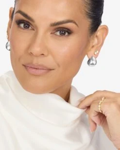 Norah Earrings - Silver 10 Norah Earrings - Silver -Melinda Maria NorahEarrings E7152S2145 V2 4215c98e 53d4 412f a08c 9a5963105c31