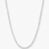 Baby Not Your Basic Tennis Necklace - Silver|White Diamondettes -Melinda Maria NotYourBasic Updated smallsize SILVER V1 74925d7b 6520 4da0 9f14 a5fe239135e2