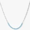 Not Your Basic Samantha Tennis Necklace - Silver|Blue Opal -Melinda Maria NotYourBasicBlueOpalTennisChainNecklace N6352 P S March Collection2711 V1 d1ed4475 0cf9 42ec 83ad 1f5b13495094