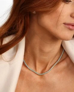 Not Your Basic Tennis Necklace - Gold|Blue Opal 13 Not Your Basic Tennis Necklace - Gold|Blue Opal -Melinda Maria NotYourBasicBlueOpalTennisNecklace16 N6065 E G MarchCollection 2024 a85f2bb4 899f 40de 9e1f 3173804a1df9