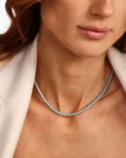 Not Your Basic Tennis Necklace - Silver|Blue Opal 13 Not Your Basic Tennis Necklace - Silver|Blue Opal -Melinda Maria NotYourBasicBlueOpalTennisNecklace16 N6065 E S MarchCollection2024 0b727db7 26b3 42bb 9a2a 036bc3049279