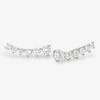 Not Your Basic Ear Crawler - Silver|White Diamondettes -Melinda Maria NotYourBasicEarCrawler E7091 SWT P S V1