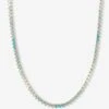 Not Your Basic Ombré Tennis Necklace - Gold|Blue Opal Ombré 2 Not Your Basic Ombré Tennis Necklace - Gold|Blue Opal Ombré -Melinda Maria NotYourBasicOmbreTennisNecklace N6186 G BOPOM 16 P V1