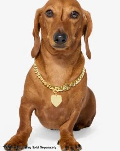 XL Heart Engravable Dog Tag - Gold 16 XL Heart Engravable Dog Tag - Gold -Melinda Maria PDP 10
