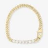 Pavé Julian Loves Diamonds Bracelet - Gold|White Diamondettes