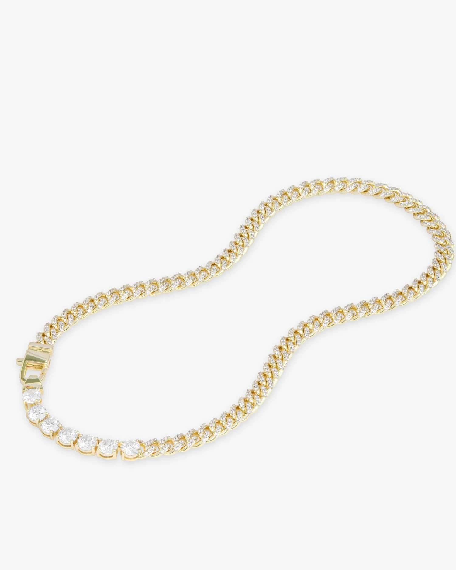 Pavé Julian Loves Diamonds Necklace - Gold|White Diamondettes 7 Pavé Julian Loves Diamonds Necklace - Gold|White Diamondettes - Image 5