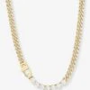 Pavé Julian Loves Diamonds Necklace - Gold|White Diamondettes 1 Pavé Julian Loves Diamonds Necklace - Gold|White Diamondettes -Melinda Maria PaveJulianLovesDiamonds B1455GWTCZ6 e8562cb0 d71a 433f 99c6 7c3fb63d8d8d