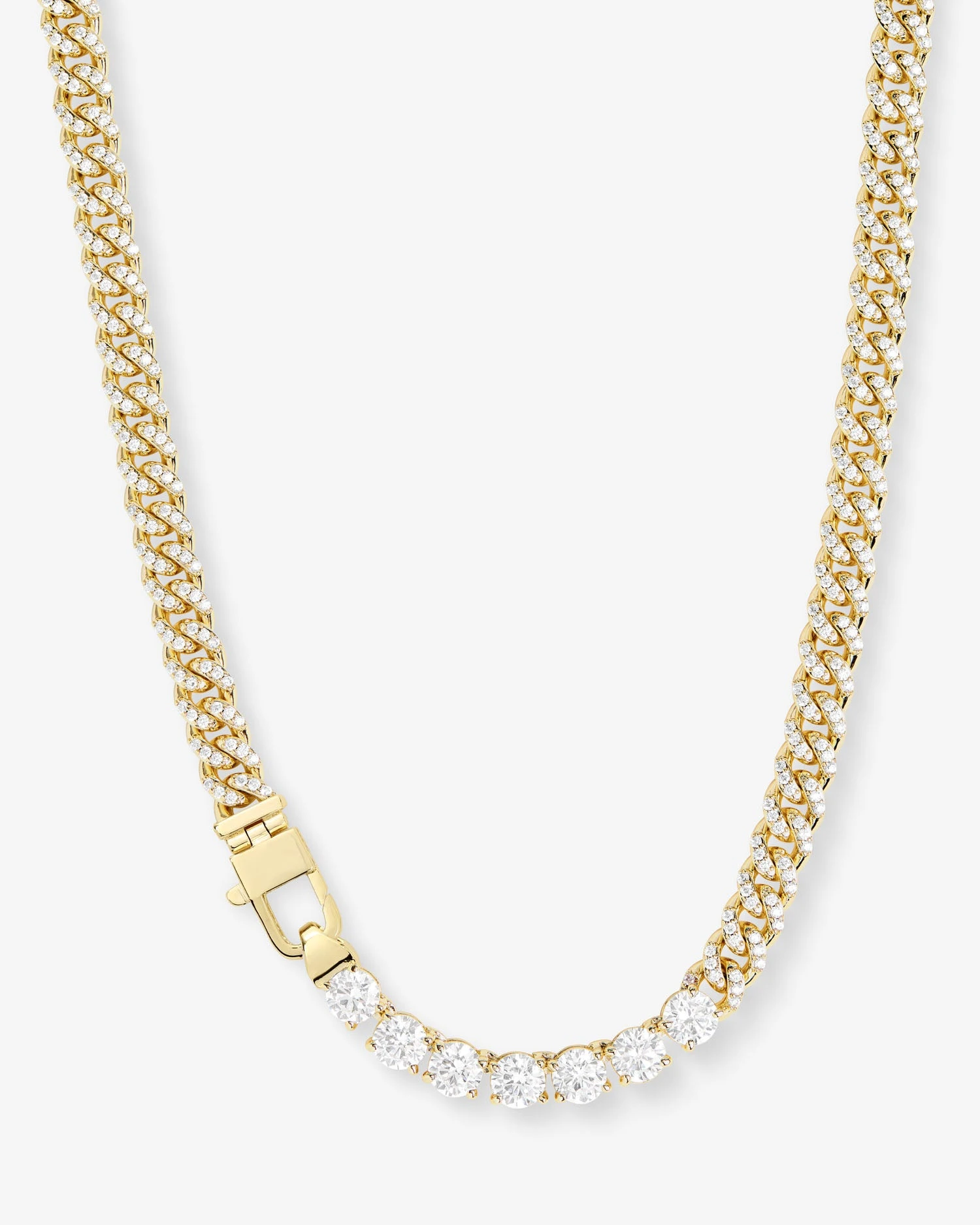 Pavé Julian Loves Diamonds Necklace - Gold|White Diamondettes 3 Pavé Julian Loves Diamonds Necklace - Gold|White Diamondettes