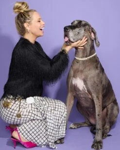 Royal Pet Tennis Necklace - Silver|White Diamondettes -Melinda Maria PetCollection 2025 Pepper LS 101233