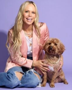 Thor Loves Diamonds Pet Necklace - Gold|White Diamondettes -Melinda Maria PetCollection 2025 Thor LS 122939