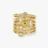 Monroe Ring - Gold|White Diamondettes -Melinda Maria R5022GWTCZ4 FRONT 97f20229 165b 4d1b a64a d6e4a28465cf