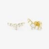 Radiant Studs - Gold|White Diamondettes -Melinda Maria Radiant Studs E7093 G WT P V1