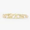 Ride Or Die Cuban Chain Bracelet - Gold|White Diamondettes