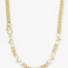 Ride Or Die Cuban Chain Necklace - Gold|White Diamondettes