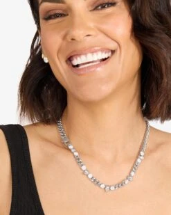 Melinda Maria 30 Melinda Maria -Melinda Maria RideorDieCubanChainNecklace N6410 S WTCZ18 3584