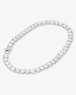 Royal Pet Tennis Necklace - Silver|White Diamondettes -Melinda Maria RoyalPetTennisNecklace PN6404 S WTCZ 18 P V2