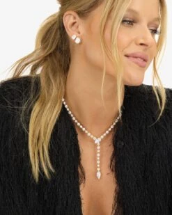 She's Arrived Lariat Tennis Necklace - Gold|White Diamondettes 13 She's Arrived Lariat Tennis Necklace - Gold|White Diamondettes -Melinda Maria She sArrivedLariatTennisNecklace16 N6390 G WT 16 E V2 63459932 f88c 4d4c 9539 efc904b3ef8e
