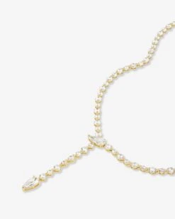 She's Arrived Lariat Tennis Necklace - Gold|White Diamondettes 12 She's Arrived Lariat Tennis Necklace - Gold|White Diamondettes -Melinda Maria She sArrivedLariatTennisNecklace N6390 G WT P V2 7f26ef2c ecd9 40cc 9129 c64284e7fd3b