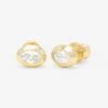 She's A Boss Studs 6mm - Gold|White Diamondettes 2 She's A Boss Studs 6mm - Gold|White Diamondettes -Melinda Maria She saBossStuds6mm E7144 G WTCZ P V1