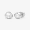 She's A Boss Studs 6mm - Silver|White Diamondettes -Melinda Maria She saBossStuds6mm E7144 S WTCZ P V1