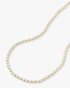 She's An Icon Tennis Necklace - Gold|White Diamondettes -Melinda Maria She sanIconTennisNeck February Collection GWT P 2516 R1 CR1 2 9400eda4 32ed 41af bc64 61bebf62c71b