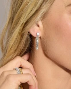 Julian Triple Diamond Soft Chain Hoops - Gold|White Diamondettes 11 Julian Triple Diamond Soft Chain Hoops - Gold|White Diamondettes -Melinda Maria Sydney1stPhotoShot JulianLaunch3820 4b43cd22 3829 4850 9991 a40b028e7c71