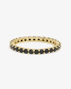 The Baby Heiress Ring - Gold|Black Diamondettes