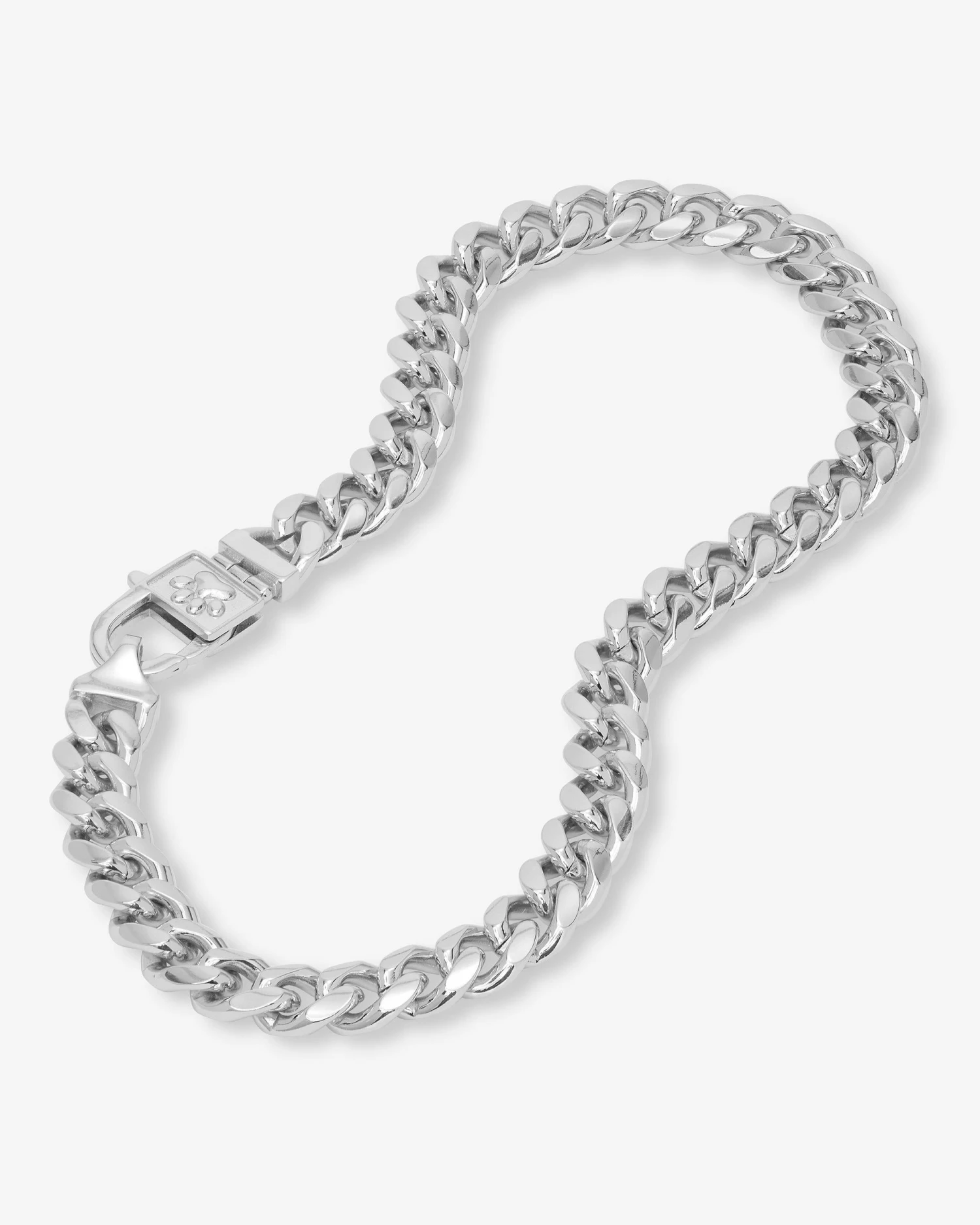 Thor Cuban Chain Pet Necklace 10.8mm - Silver 6 Thor Cuban Chain Pet Necklace 10.8mm - Silver - Image 4