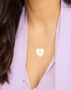 XL You Have My Heart Necklace - Gold -Melinda Maria XLYouHaveMyHeartNecklace18 N6180 G E V1