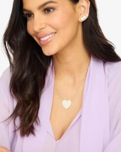 XL You Have My Heart Necklace - Gold -Melinda Maria XLYouHaveMyHeartNecklace18 N6180 G E V2