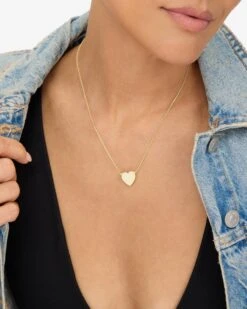 You Have My Heart Necklace - Gold -Melinda Maria YouHaveMyHeartNecklace15 N6181 G2575