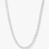 Not Your Basic Tennis Necklace - Silver|White Diamondettes -Melinda Maria image 1 SILVER 92cad2ff b4e3 4cea b1cd c3f55980a55b