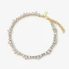 Dynasty Anklet - Gold|White Diamondettes