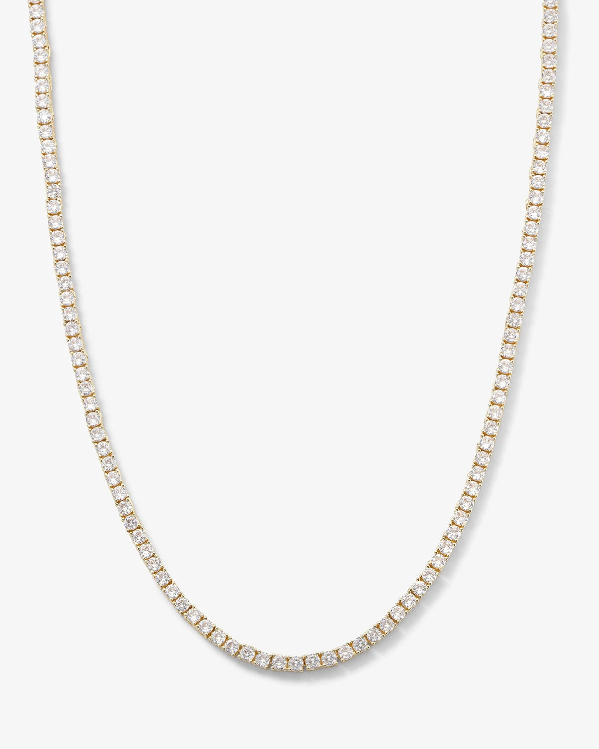 Heiress Tennis Necklace - Gold|White Diamondettes 3 Heiress Tennis Necklace - Gold|White Diamondettes