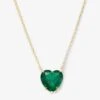 The Allison Emerald Heart Necklace - Gold|Emerald -Melinda Maria melindamaria necklace theallisonemeraldheart gold v1 e8f19c33 19f0 44a4 8a01 201898e37623