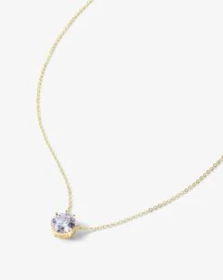 The Monarch Round Cut Necklace - Gold|White Diamondettes -Melinda Maria melindamaria necklace themonarchroundcut v2 fdfbaac1 75f7 49ea 9350 c539da992e8b