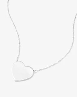 XL You Have My Heart Necklace - Silver -Melinda Maria melindamaria necklace xlyouhavemyheart15inch gold v2 8ef1c54e 0745 47b7 9ed4 e1f88861b41c