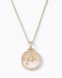 Zodiac Constellation Necklace - Gold