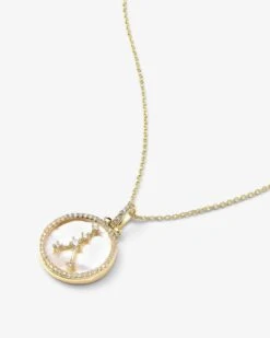 Zodiac Constellation Necklace - Gold 37 Zodiac Constellation Necklace - Gold -Melinda Maria melindamaria necklace zodiaccons cancer 2